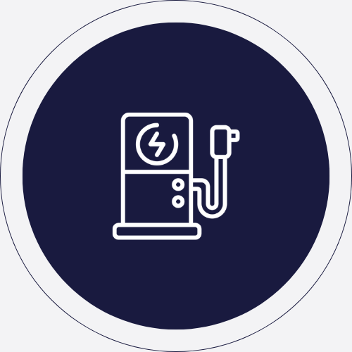 EV charger installation icon.