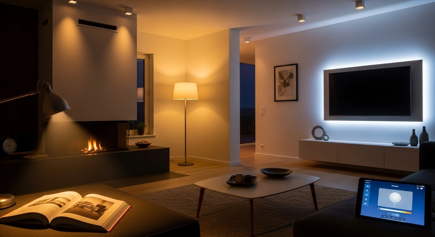 Licensed electrician performing electrical safety inspection in home