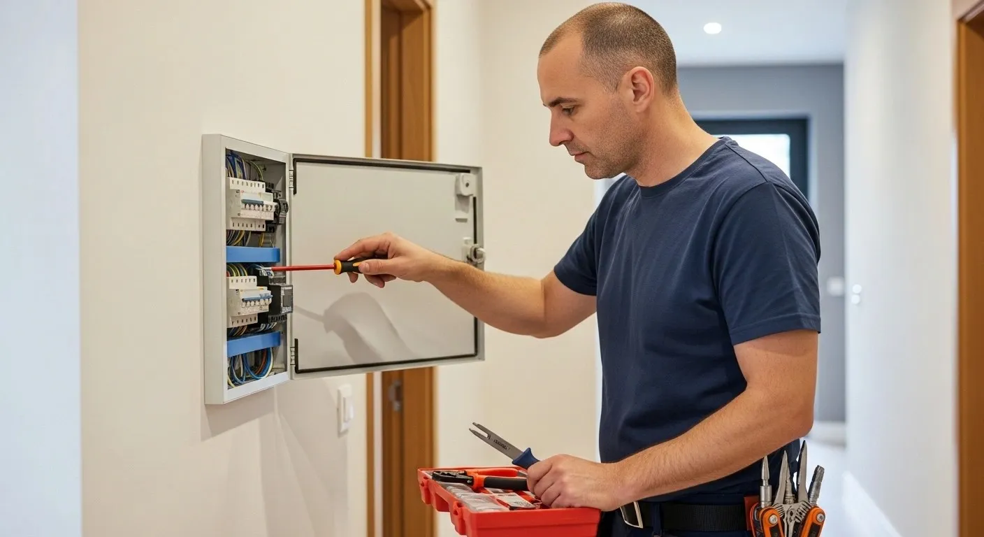 Licensed electrician Sydney upgrading switchboard